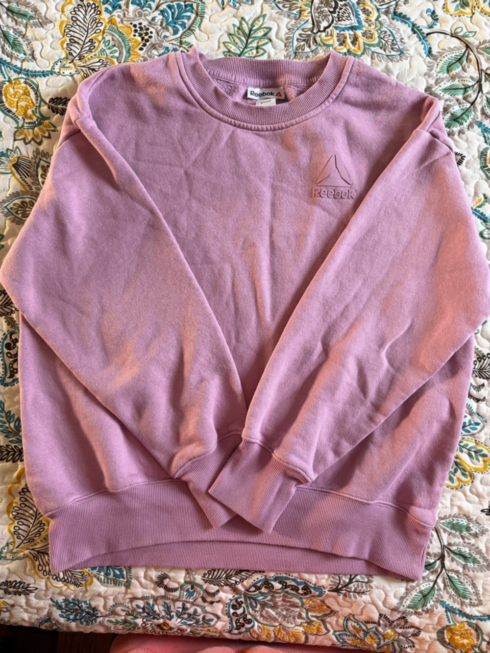 Reebok Women’s Oversized Crewneck Sweatshirt -Pink